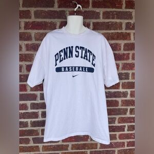 Men’s White Nike Team Penn State Baseball T-Shirt Size XXL Nittany Lions
